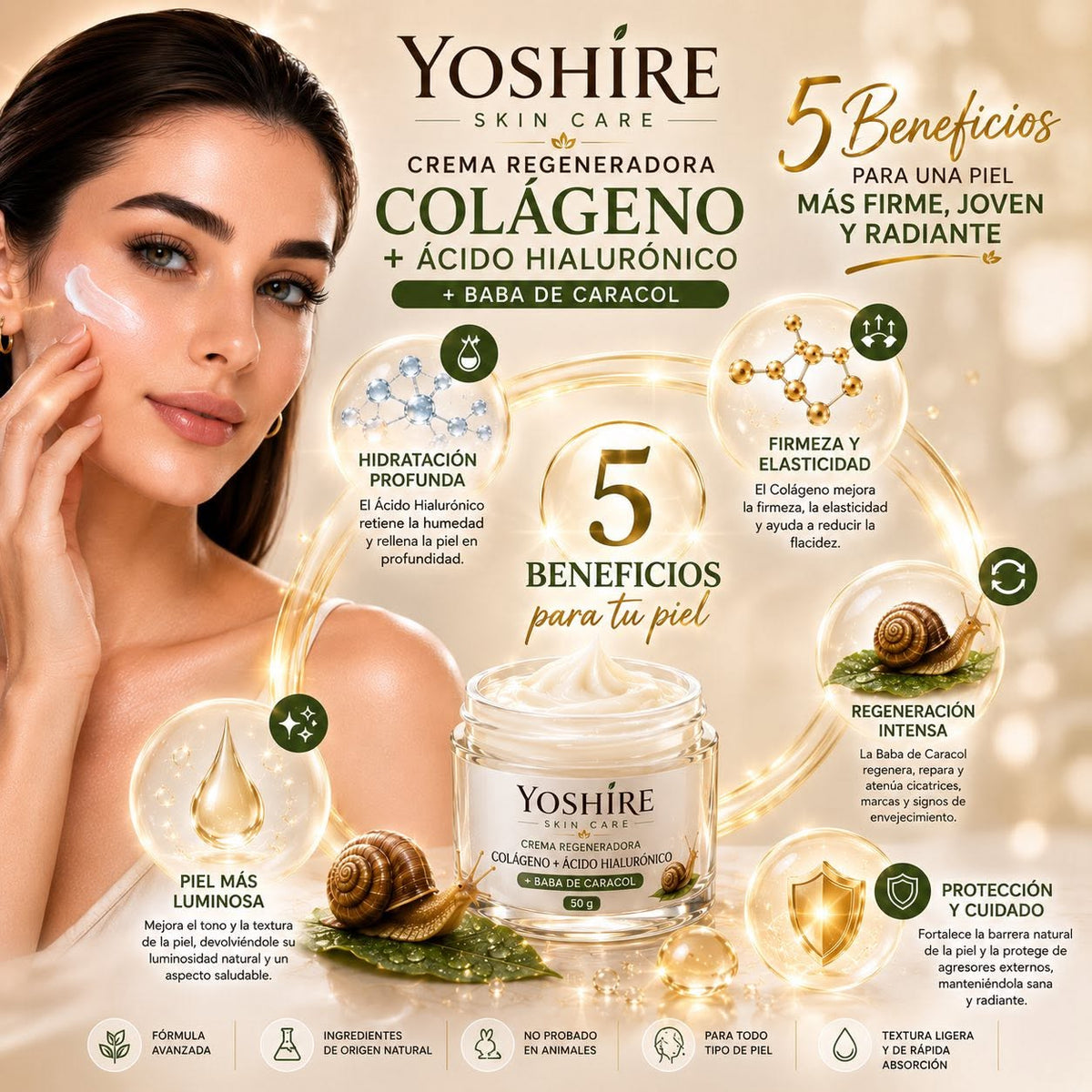 Crema Baba de Caracol — Regeneradora