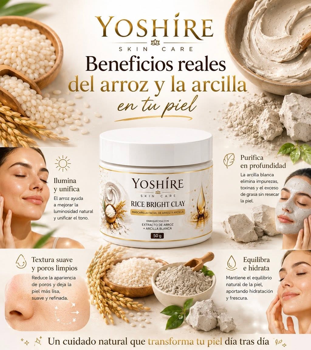 Mascarilla Facial Arroz y Arcilla