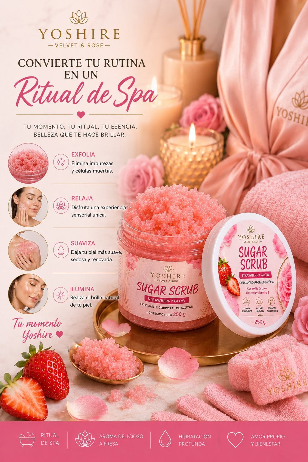 Sugar Scrub Strawberry Glow