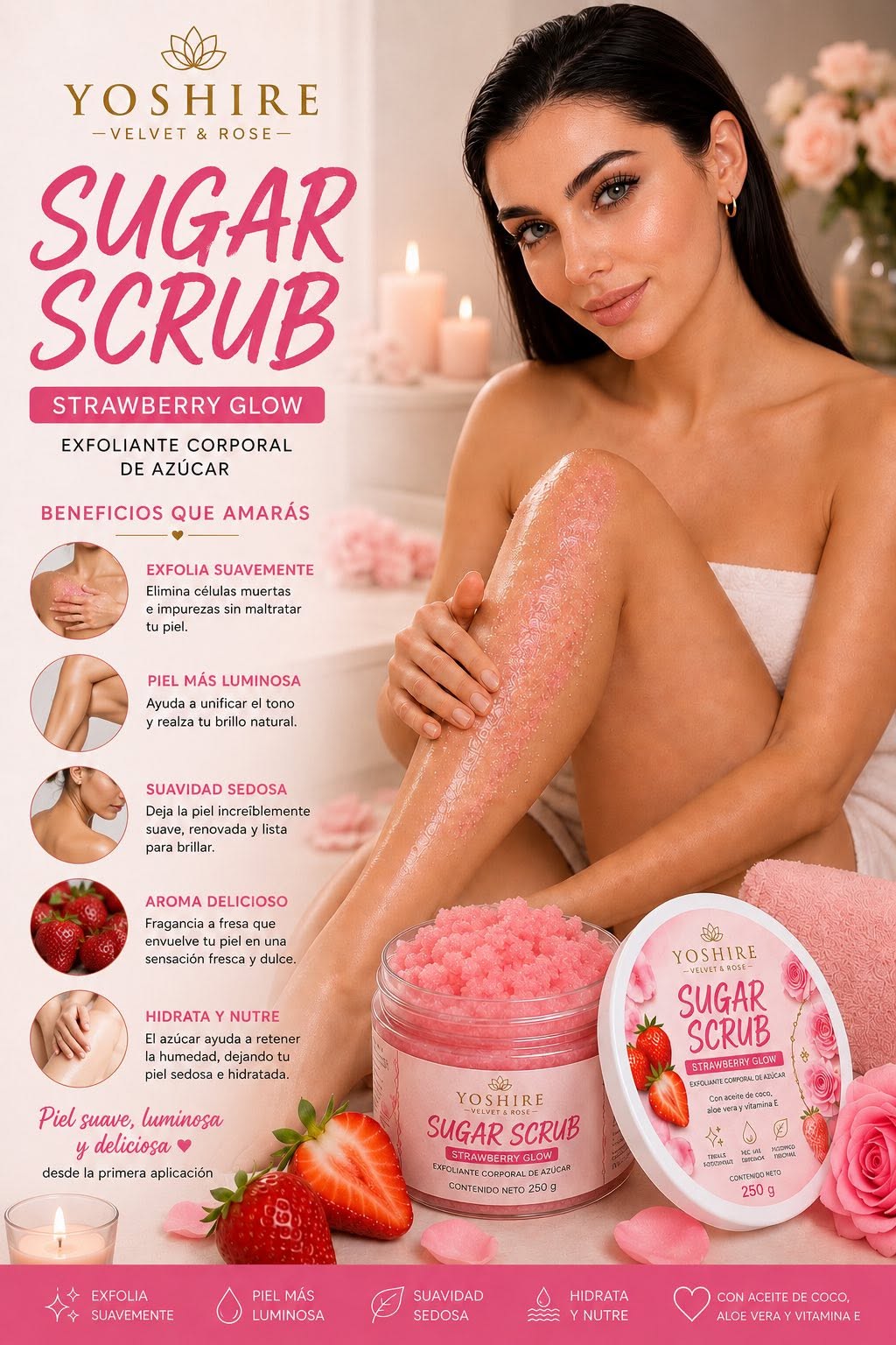 Sugar Scrub Strawberry Glow