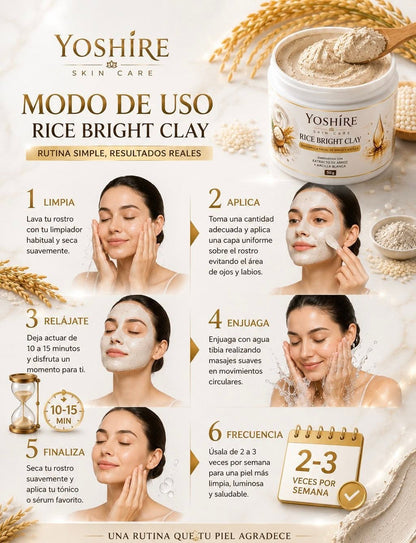 Mascarilla Facial Arroz y Arcilla