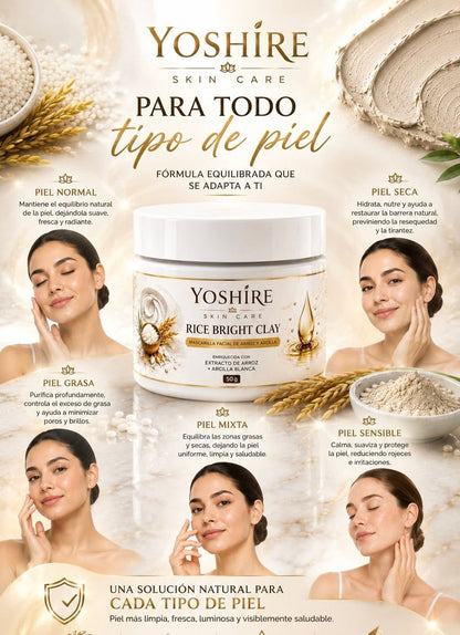 Mascarilla Facial Arroz y Arcilla