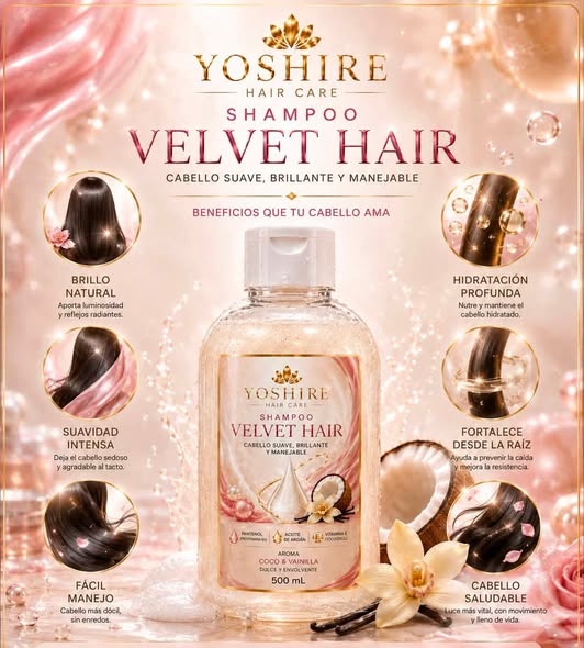 Shampoo Velvet Hair (Suave y Sedoso)