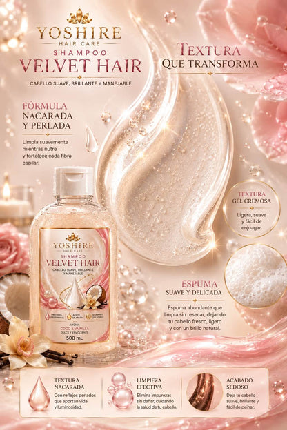 Shampoo Velvet Hair (Suave y Sedoso)