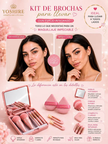 Kit de Brochas Portátil