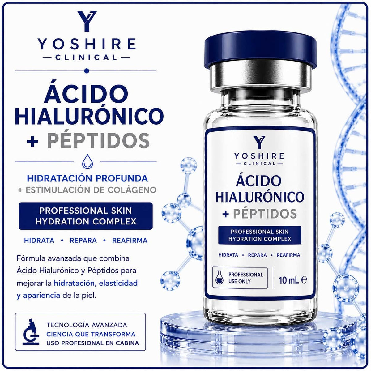 Sérum Ácido Hialurónico + Péptidos "Hydra Peptide Complex"