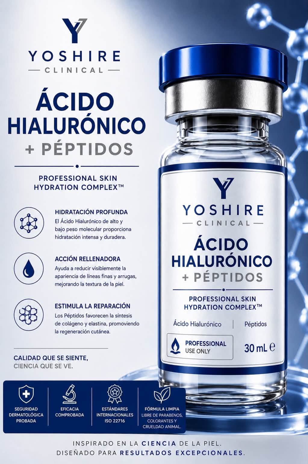 Sérum Ácido Hialurónico + Péptidos "Hydra Peptide Complex"